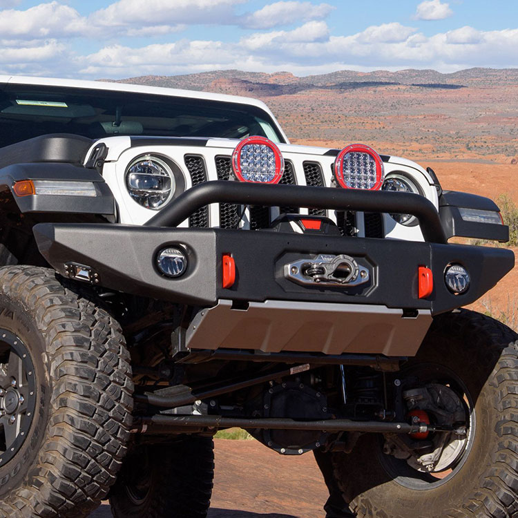 Winch Bumper Mount Plate - 오프로드 스틸 블랙 스포츠 윈치 마운트