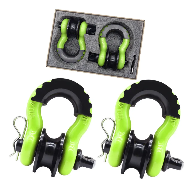 D Ring Shackle 3/4 - 2개입 스내치 블록 4.7T, 3/4인치 D형