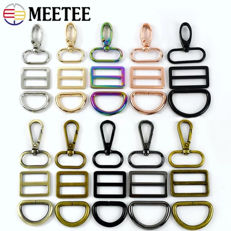 D Ring Shackle 3/4 - 2/3Sets 16-38mm 가방 스트랩 랍스터 버클