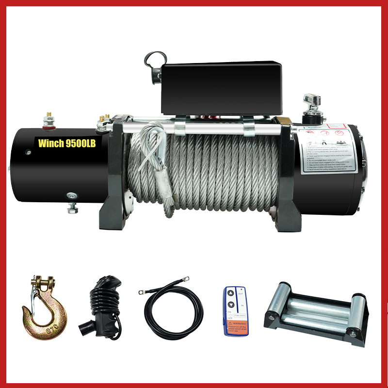 원격 제어 오프로드 복구 윈치, 합성 로프 포함 950 - Winch 9500Lb Electric 12V 리뷰 및 가격